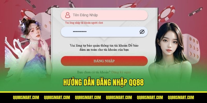 Hướng dẫn đăng nhập QQ88