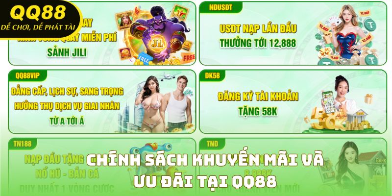 Chính sách khuyến mãi và ưu đãi tại QQ88