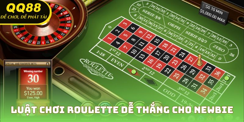 Luật chơi roulette dễ thắng cho newbie