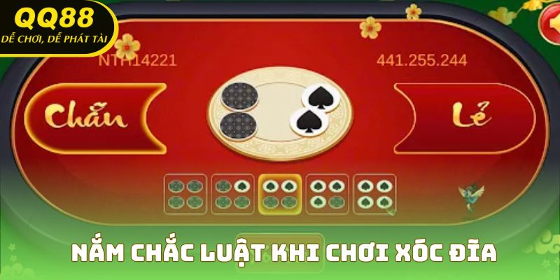 Nắm chắc luật khi chơi xóc đĩa
